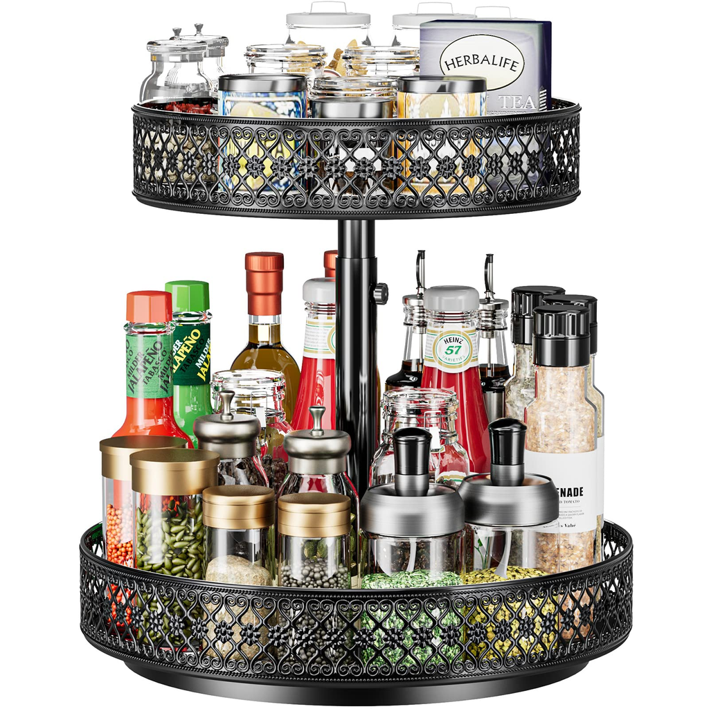Espinoza Harvest Pantry Travel Lazy Susan Natural