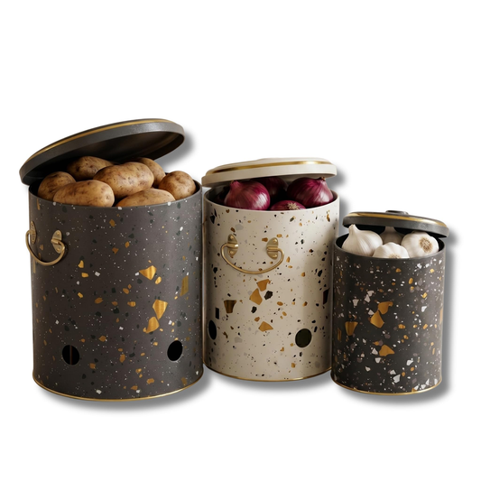 Espinoza Harvest Pantry Assorted Storage Canister Navy