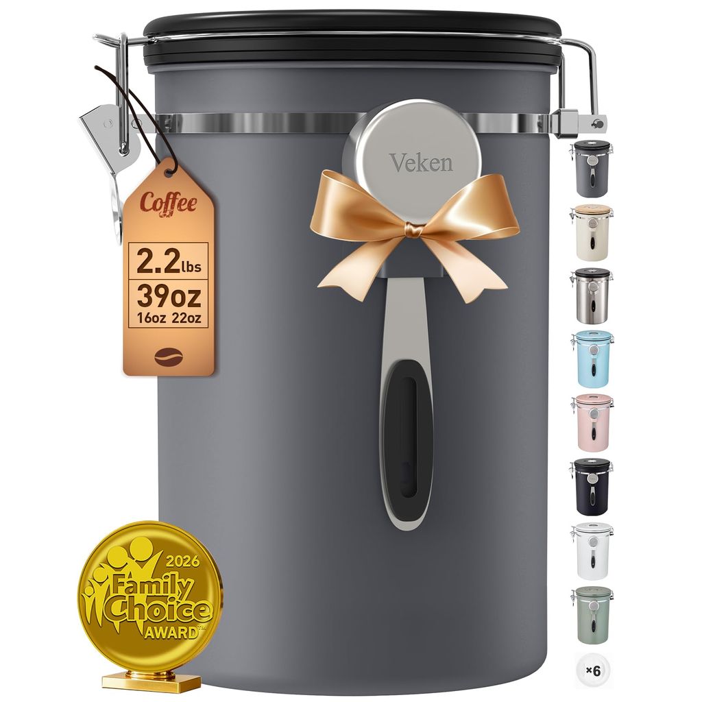 Espinoza Harvest Pantry Large Storage Canister Black