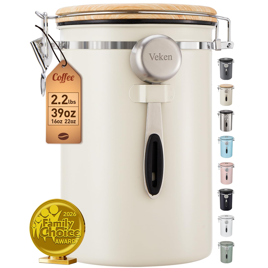 Espinoza Harvest Pantry Large Storage Canister White