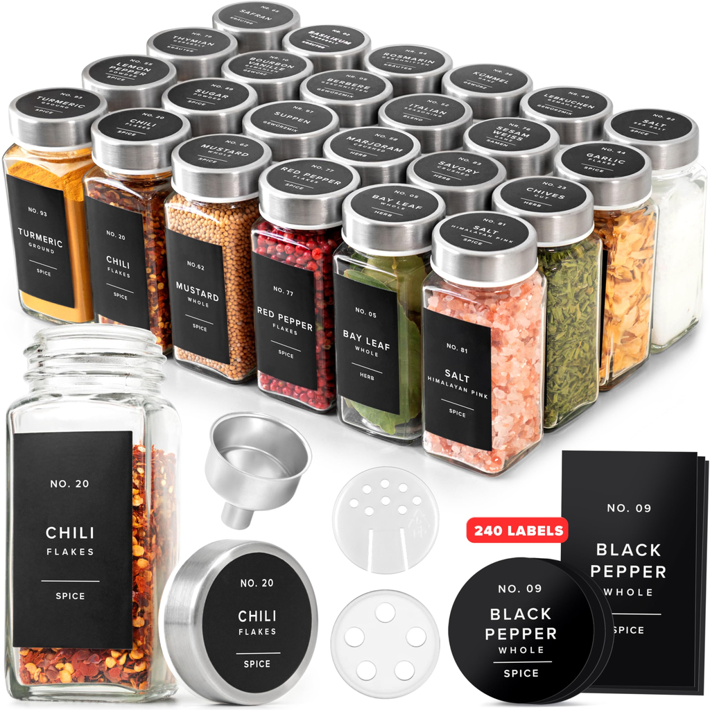 Espinoza Harvest Pantry Spice Jars Navy