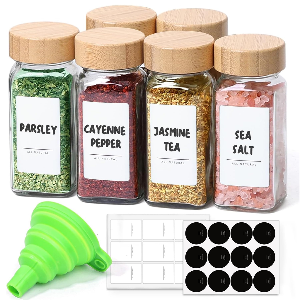 Espinoza Harvest Pantry Compact Spice Jars White