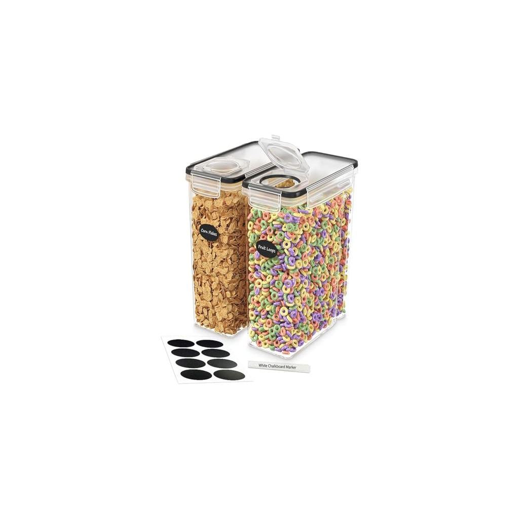 Espinoza Harvest Pantry Premium Cereal Container Black